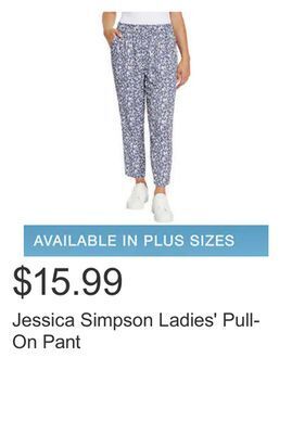 Costco Jessica simpson ladies' pull-on pant offer