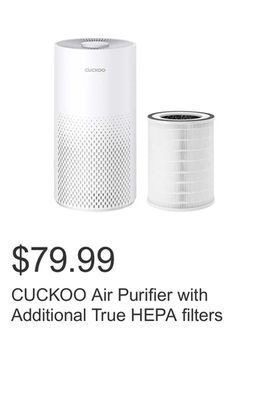Costco Cuckoo air purifier with additional true hepa filters offer