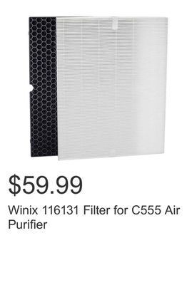 Costco Winix 116131 filter for c555 air purifier offer