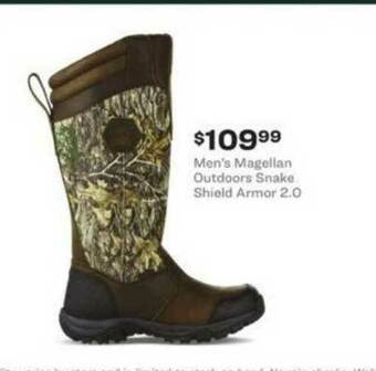 Academy Men's Magellan Outdoors Snake Shield Armor 2.0 offer