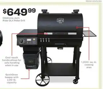 Academy Oklahoma Joe's Rider DLX Pellet Grill offer