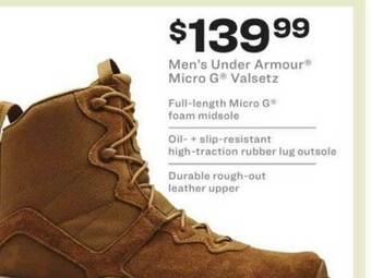 Academy Men's Under Armour® Micro G® Valsetz offer