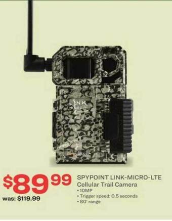 Academy Spypoint Link-Micro-LTE Cellular Trail Camera offer