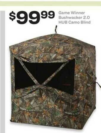 Academy Game Winner Bushwacker 2.0 Hub Camo Blind offer