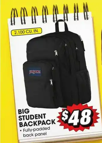 Big 5 Big Student Backpack offer