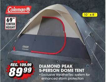 Big 5 Coleman Diamond Peak 5-Person Dome Tent offer