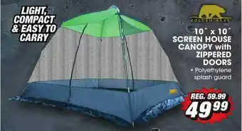 Big 5 Golden Bear 10' X 10' Screen House Canopy With Zippered Doors offer