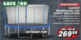 Big 5 Sportspower 14-Foot Trampoline With Safety Enclosure offer