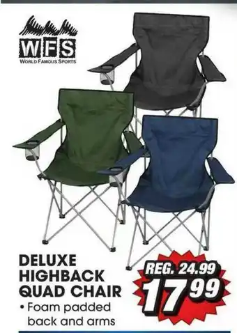 Big 5 WFS Deluxe Highback Quad Chair offer