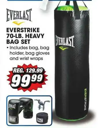Big 5 Everlast Everstrike 70-Lb. Heavy Bag Set offer