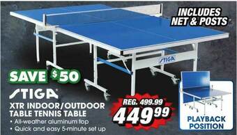 Big 5 Stiga XTR Indoor-Outdoor Table Tennis Table offer