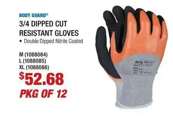 Fastenal Body Guard® 3-4 Dipped Cut Resistant Gloves offer