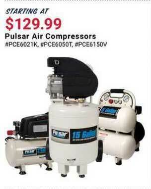 Pep Boys Pulsar Air Compressors offer