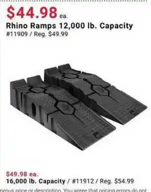 Pep Boys Rhino Ramps 12,000 Lb. Capacity offer