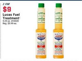 Pep Boys Lucas Fuel Treatment offer