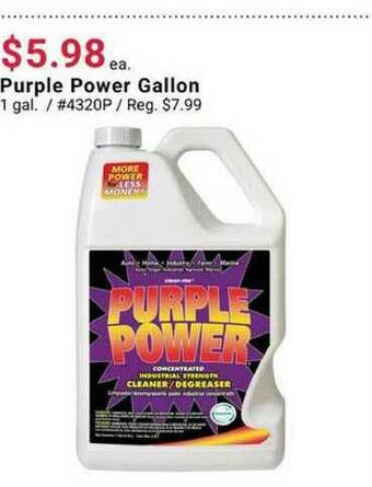 Pep Boys Purple Power Gallon offer