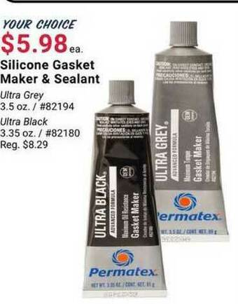 Pep Boys Silicone Gasket Maker & Sealant offer