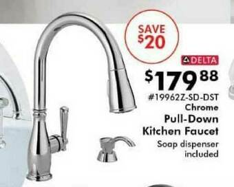 Valu Home Centers Delta Chrome Pull-Down Kitchen Faucet offer
