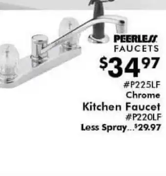 Valu Home Centers Peerless Faucets Chrome Kitchen Faucet offer
