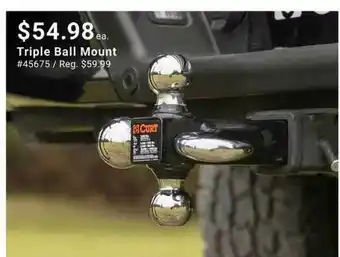 Pep Boys Triple Ball Mount offer