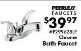 Valu Home Centers Peerless Faucets Chrome Bath Faucet offer