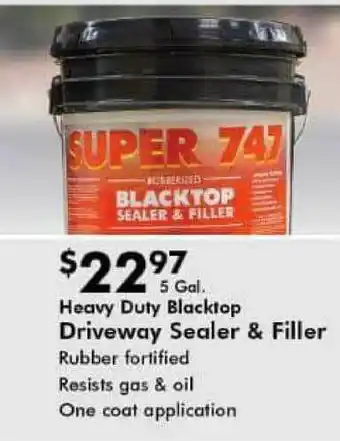 Valu Home Centers Heavy Duty Blacktop Driveway Sealer & Filler offer