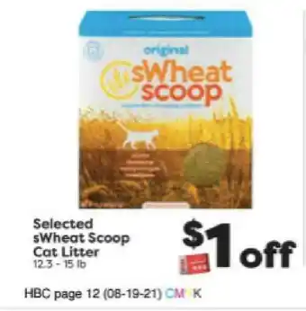 Weis Markets Selected Swheat Scoop Cat Litter offer