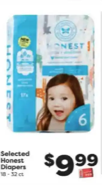 Weis Markets Selected Honest Diapers offer