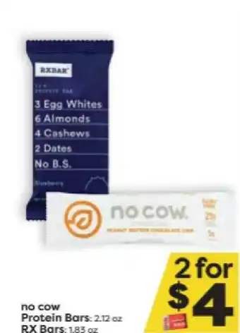 Weis Markets No Cow Protein Bars Or RX Bars offer