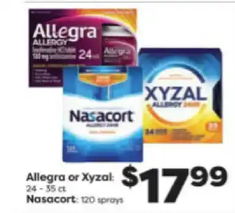 Weis Markets Allegra Or Xyzal Or Nasacort offer