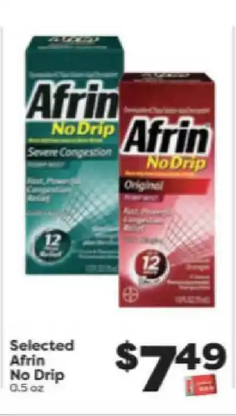 Weis Markets Selected Afrin No Drip offer