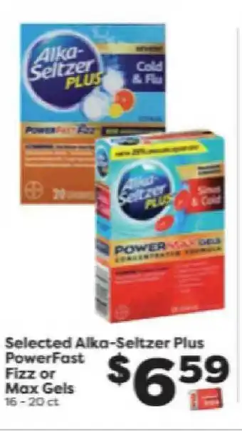Weis Markets Selected Alka-Seltzer Plus PowerFast Fizz Or Max Gels offer