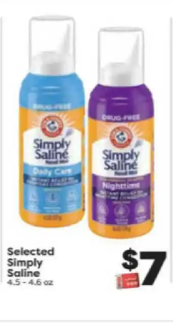 Weis Markets Selected Simply Saline offer