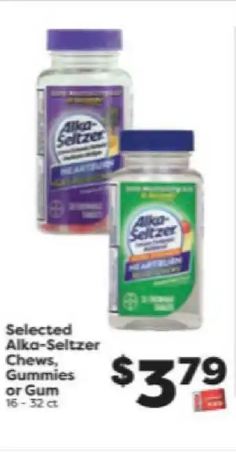 Weis Markets Selected Alka-Seltzer Chews, Gummies Or Gum offer