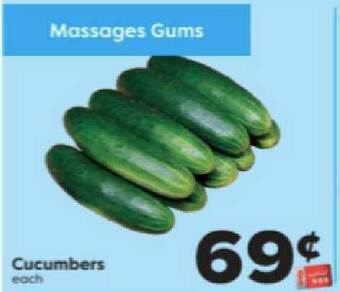 Weis Markets Cucumbers offer