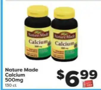 Weis Markets Nature Made Calcium 500mg offer
