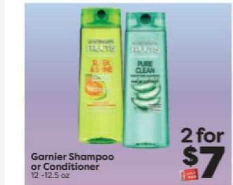 Weis Markets Garnier Shampoo Or Conditioner offer