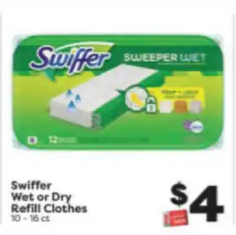 Weis Markets Swiffer Wet Or Dry Refill Clothes offer