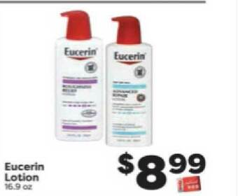 Weis Markets Eucerin Lotion offer