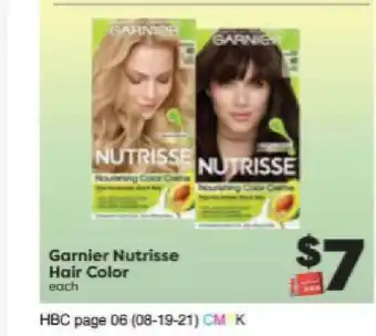 Weis Markets Garnier Nutrisse Hair Color offer