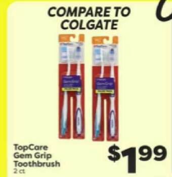 Weis Markets TopCare Gem Grip Toothbrush offer