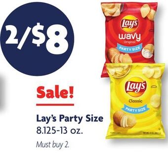Family Dollar Lay's party size offer