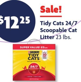 Family Dollar Tidy cats 24/7 scoopable cat litter offer
