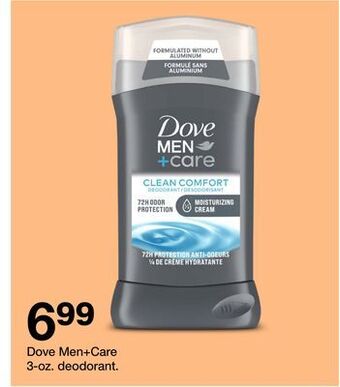 Target Dove men+care 3-oz. deodorant offer