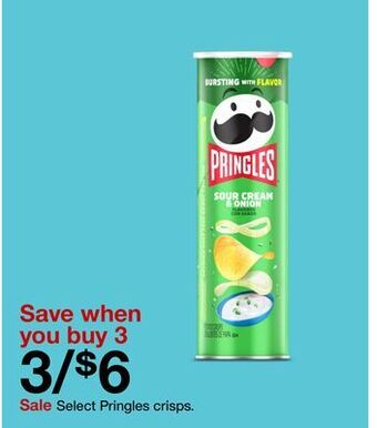 Target Select pringles crisps offer