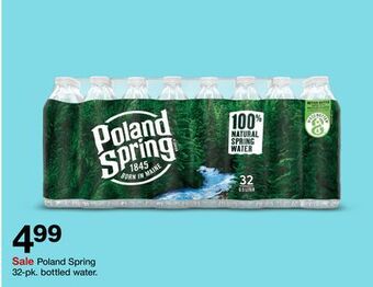 Target Poland spring 32-pk. bottled water offer