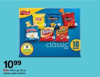 Target Frito-lay 18-ct. variety pack snacks offer