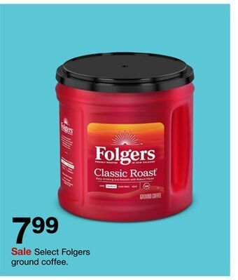 Target Select folgers ground coffee offer