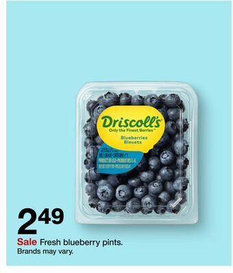 Target Fresh blueberry pints offer