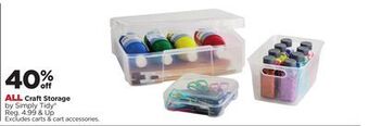 Michaels All craft storage by simply tidy® offer